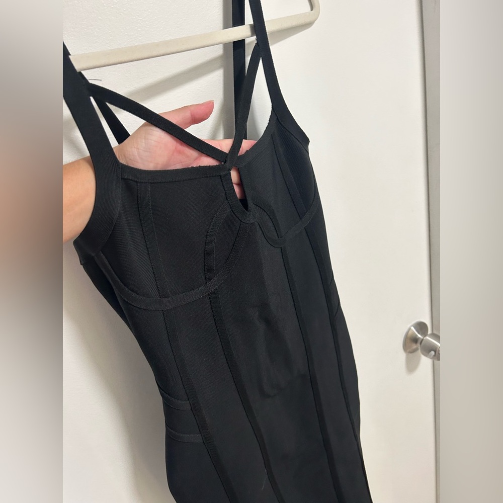 Black body con bandage dress